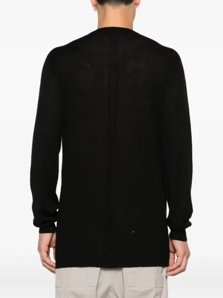 Pulover Rick Owens de lână cu decolteu rotund negru