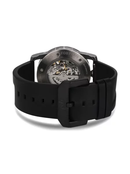 Ceas Fob Paris din piele negru