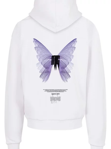 MJ Gonzales Mikina METAMORPHOSE fialová / čierna biela