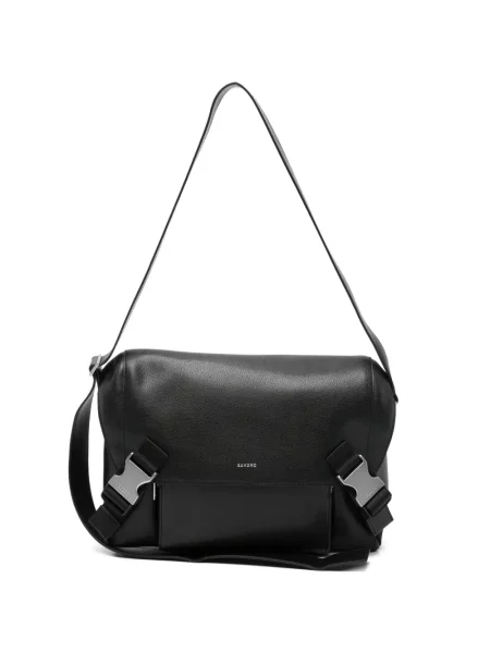 Geantă crossbody Sandro cu cataramă negru