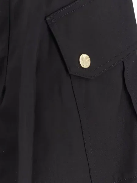 Spodnie Pinko z kieszeniami zapinanymi na guziki czarne