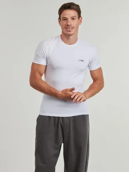 Kerek nyakú pólóing Emporio Armani fehér