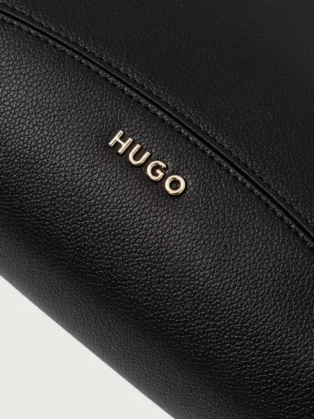 Кожаная сумка хобо Hugo