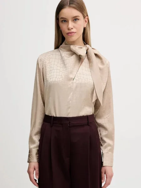 Sisley bluză cu imprimeu bej