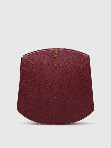 Шкіряна сумка-седл Florence Savette бордова