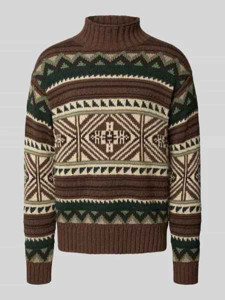 Sweter o luźnym kroju z dzianiny z mieszanki bawełny i wełny Polo Ralph Lauren