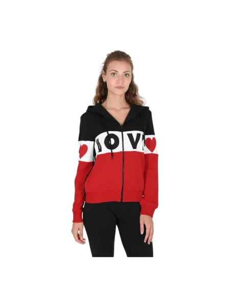 Wielobarwność bluza Love Moschino z nadrukiem w serca