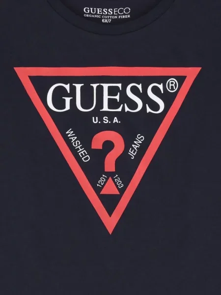 Koszulka dziecięca Guess niebieska
