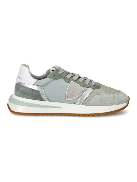 Buty do biegania Philippe Model zamszowe do biegania zielone