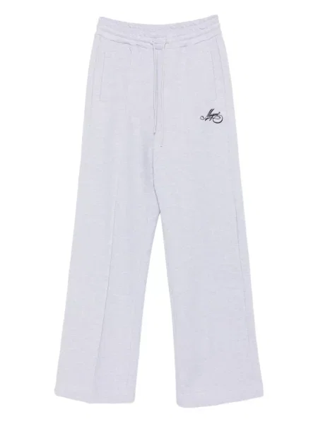 Haftowane spodnie dresowe Msgm szare
