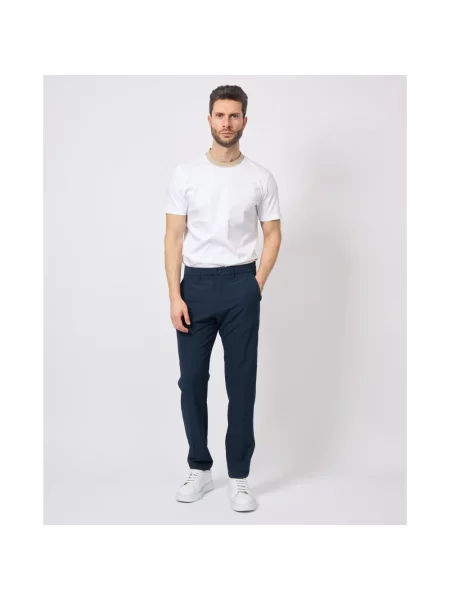 Skinny spodnie Hugo Boss casual ze stretchu niebieskie