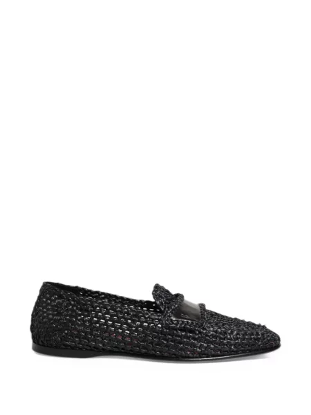 Loafersy Dolce And Gabbana wsuwane czarne