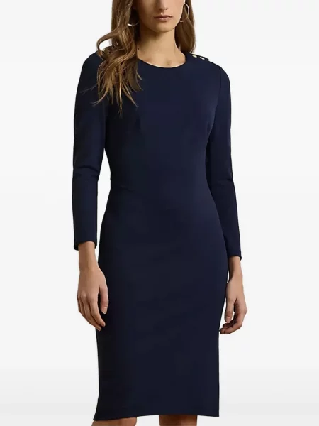 Μίντι φόρεμα Lauren Ralph Lauren μπλε