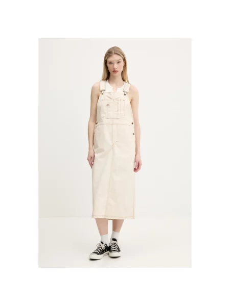 Sukienka jeansowa Dickies beżowa