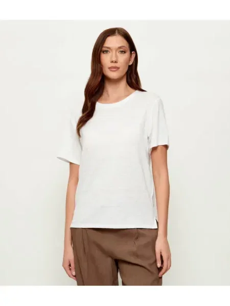 Weekend MaxMara Len póló WKDPELOTA fehér