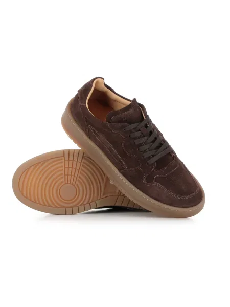 Sneakersy Lemargo zamszowe brązowe