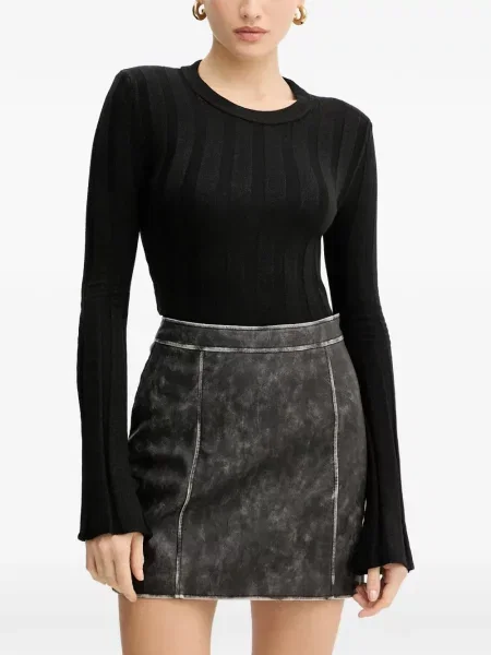 Hanorac Guess tricotate evazat negru