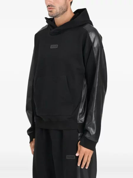 Hanorac cu glugă Versace Jeans Couture negru