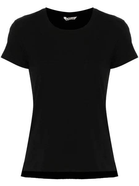 Krótka koszulka Auralee czarna