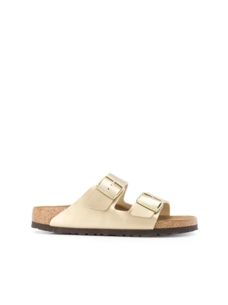 Klapki BIRKENSTOCK Arizona BF Narrow gold żółte