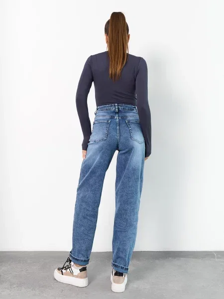 Широкі джинси ISSA Plus блакитний