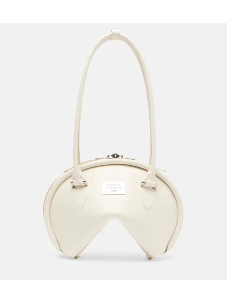 Geanta de piele Acne Studios din piele alb