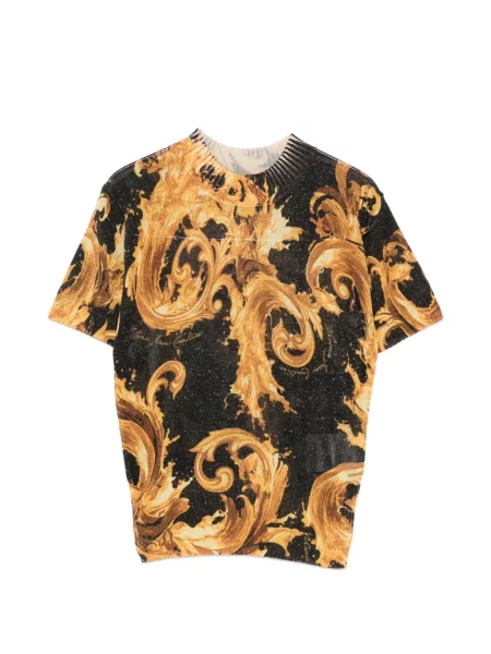 Tricou Versace Jeans Couture cu imagine negru