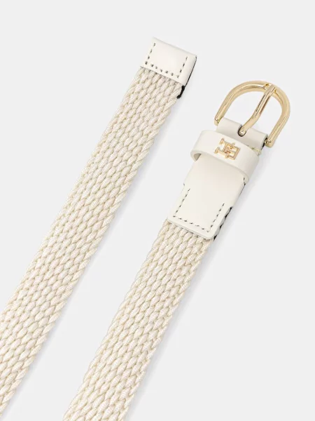 TOMMY HILFIGER Opasky ESSENTIAL EFFORTLESS krémová / zlatá béžová
