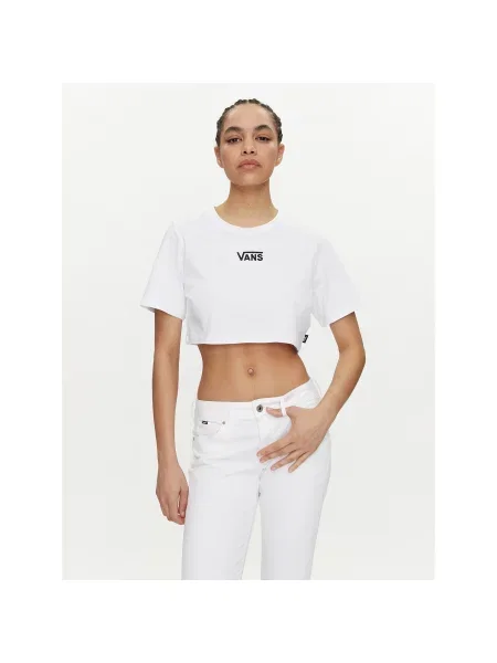 Vans T-shirt Flying V Crew Crop Ii bijela
