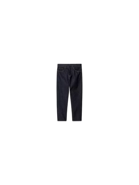 Jeansy Carhartt Wip z kieszeniami na zamek niebieskie