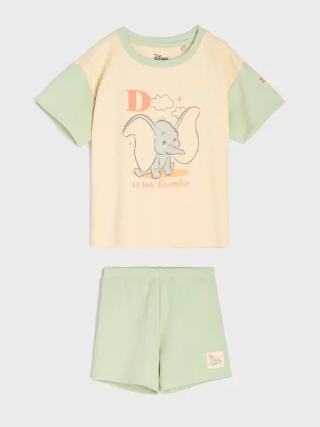 Sinsay Dvoudílné pyžamo s potiskem Disney béžová
