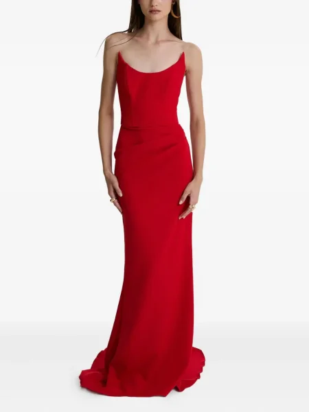 Rochie maxi Moos Studio de costum roșu