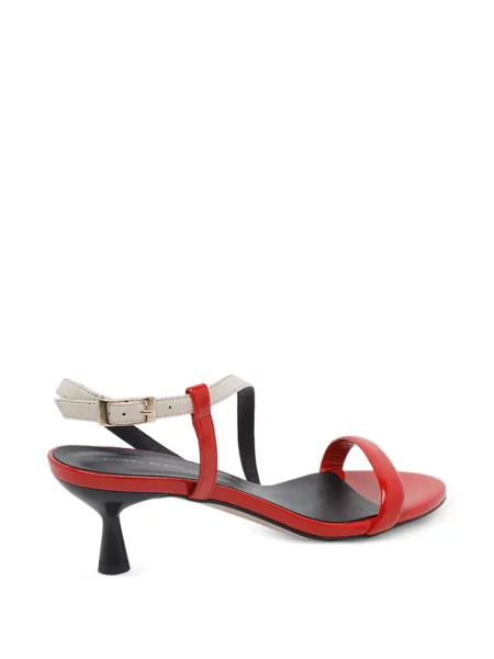 Pantofi cu toc ángel Alarcón cu vârf rotund slingback roșu