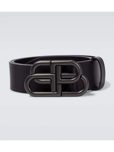 Curea Balenciaga din piele negru