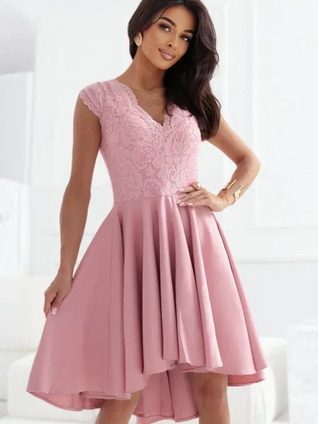 Rochie Numoco din dantelă de costum roz