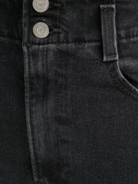 Proste jeansy Levi's 501 w paski ze stretchu dzwony niebieskie