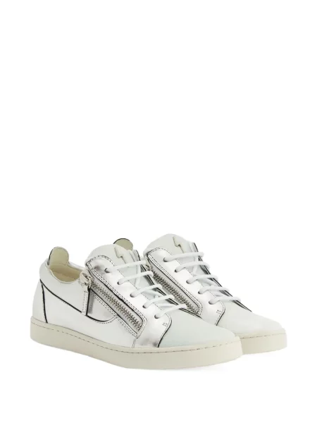 Кожени маратонки Giuseppe Zanotti сиво