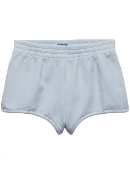 Pantaloni scurți Prada din jerseu albastru