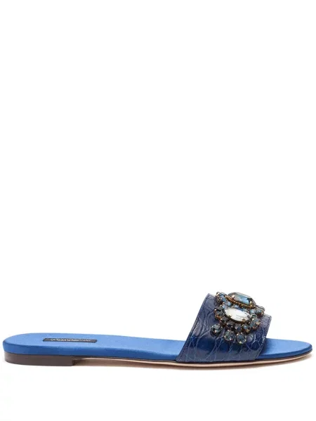 Sandale Dolce & Gabbana din piele albastru