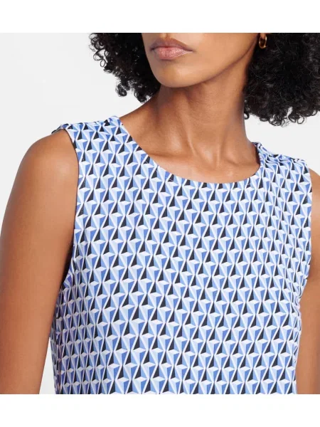Top Max Mara cu imagine albastru