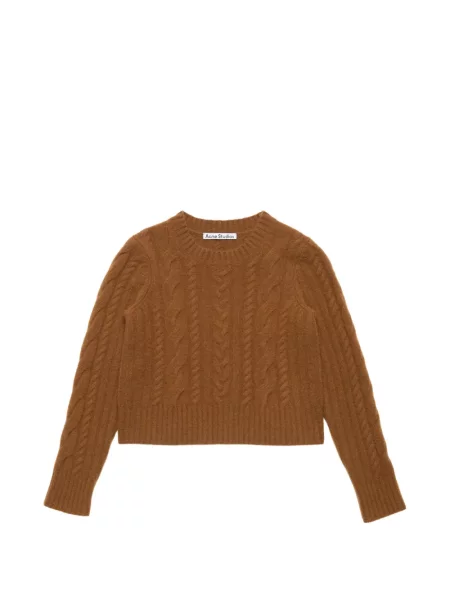 Pulover Acne Studios din cașmir maro