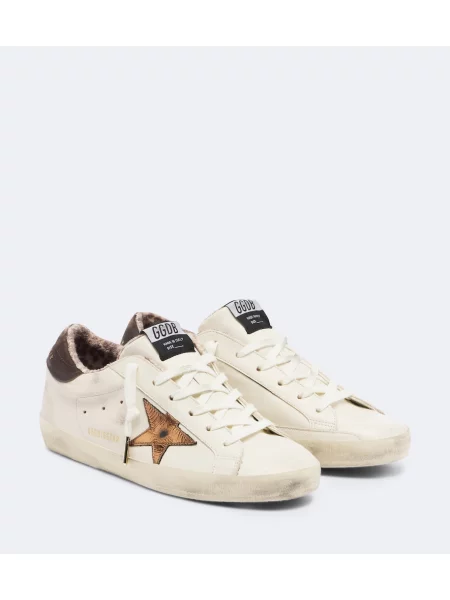 Sneakerși Golden Goose din piele alb