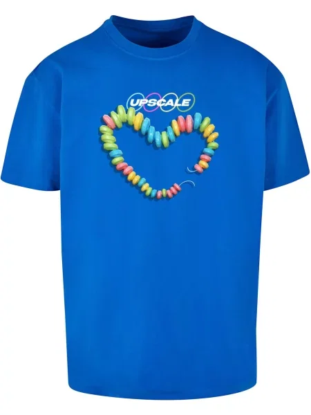 MT Upscale Majica Sweet Treats kobalt / limonino-rumena / svetlo roza / bela modra