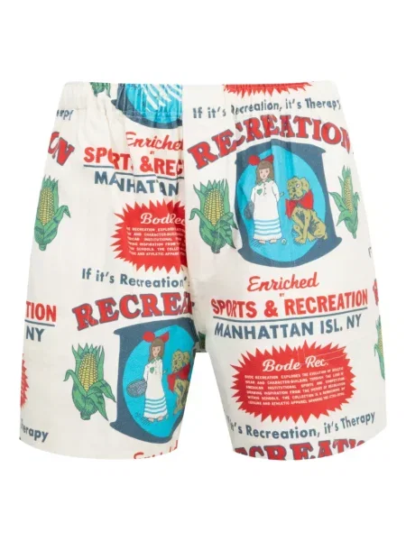 Pantaloni scurți Bode alb