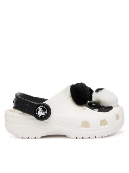 Crocs Чехли Classic IAM Panda Clog T бял