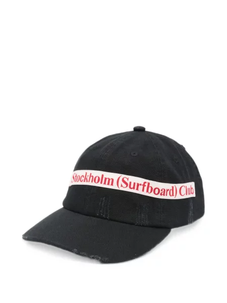 Κασκέτο Stockholm Surfboard Club με φθαρμένο εφέ μαύρο