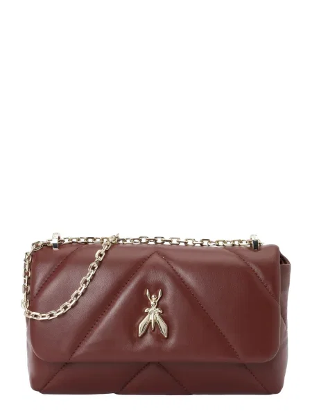 PATRIZIA PEPE Torba za čez ramo kostanj rjava