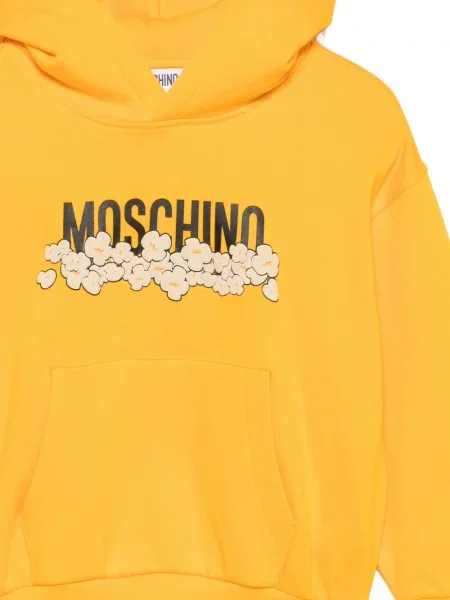 Bluza z kapturem dziecięca Moschino żółta