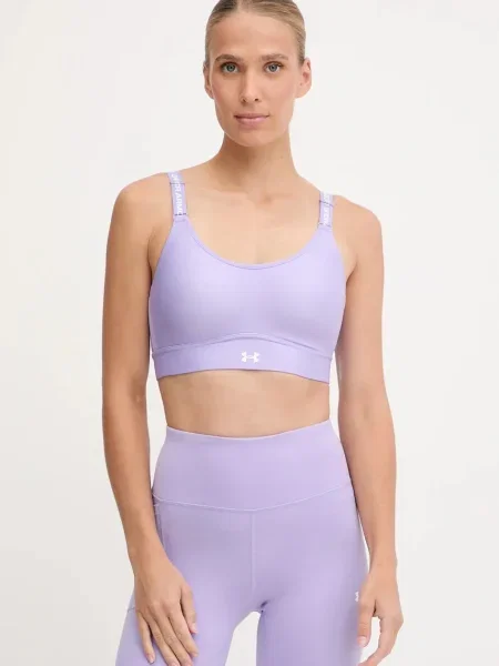 Under Armour sportovní podprsenka Infinity fialová