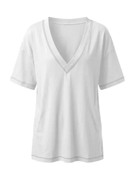 Imily Bela Tricou supradimensional alb